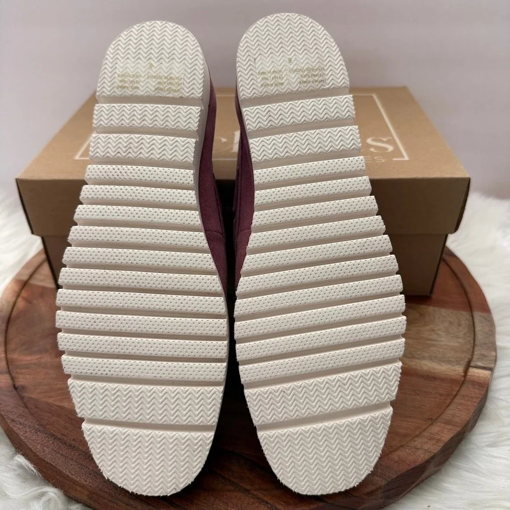 Seychelles Kipper Mauve Suede Platform Boat Shoes Women 8 IB03302 New in Box